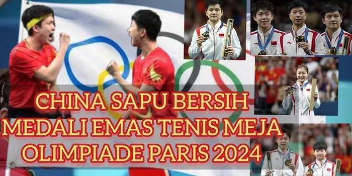 China Sapu Bersih Medali Emas Tenis Meja di Olimpiade Paris 2024